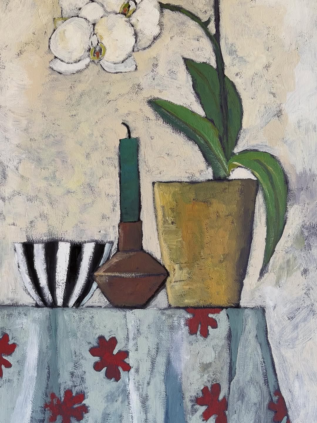 Another still life. Acrylic on plywood. 60 x 40 cm.